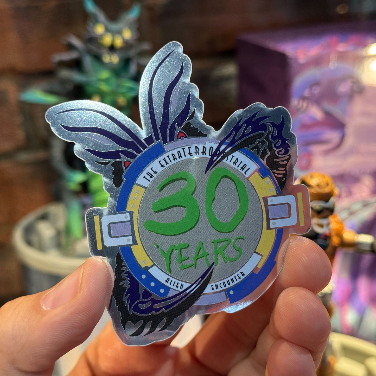Alien Encounter 30th Anniversary Sticker