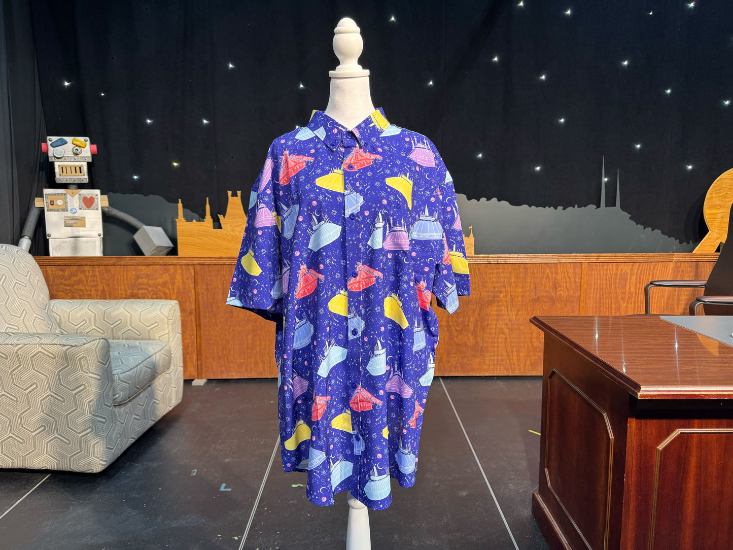 50 Years of Space Button Up Shirt