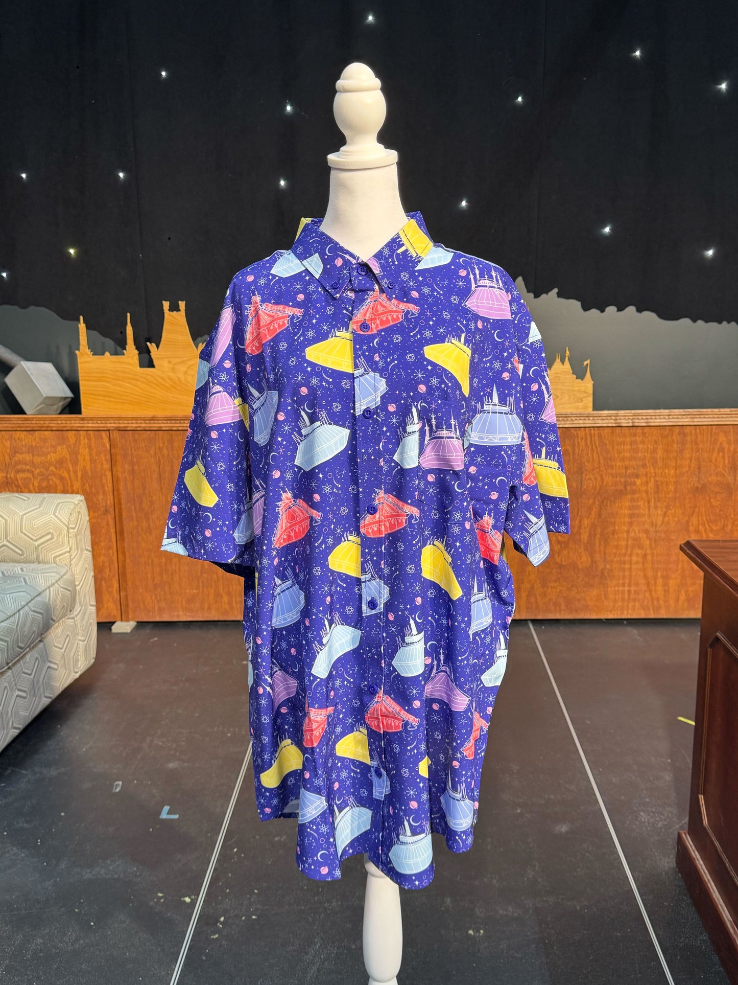 50 Years of Space Button Up Shirt