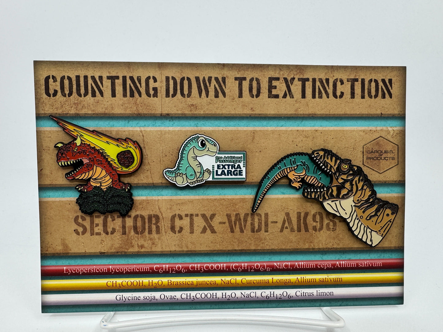 Counting Down to Extinction Limited Edition Pin Set