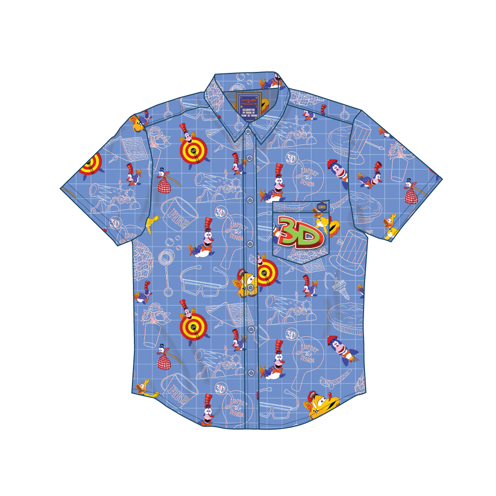 Cheap 3D Tricks Button Up Shirt
