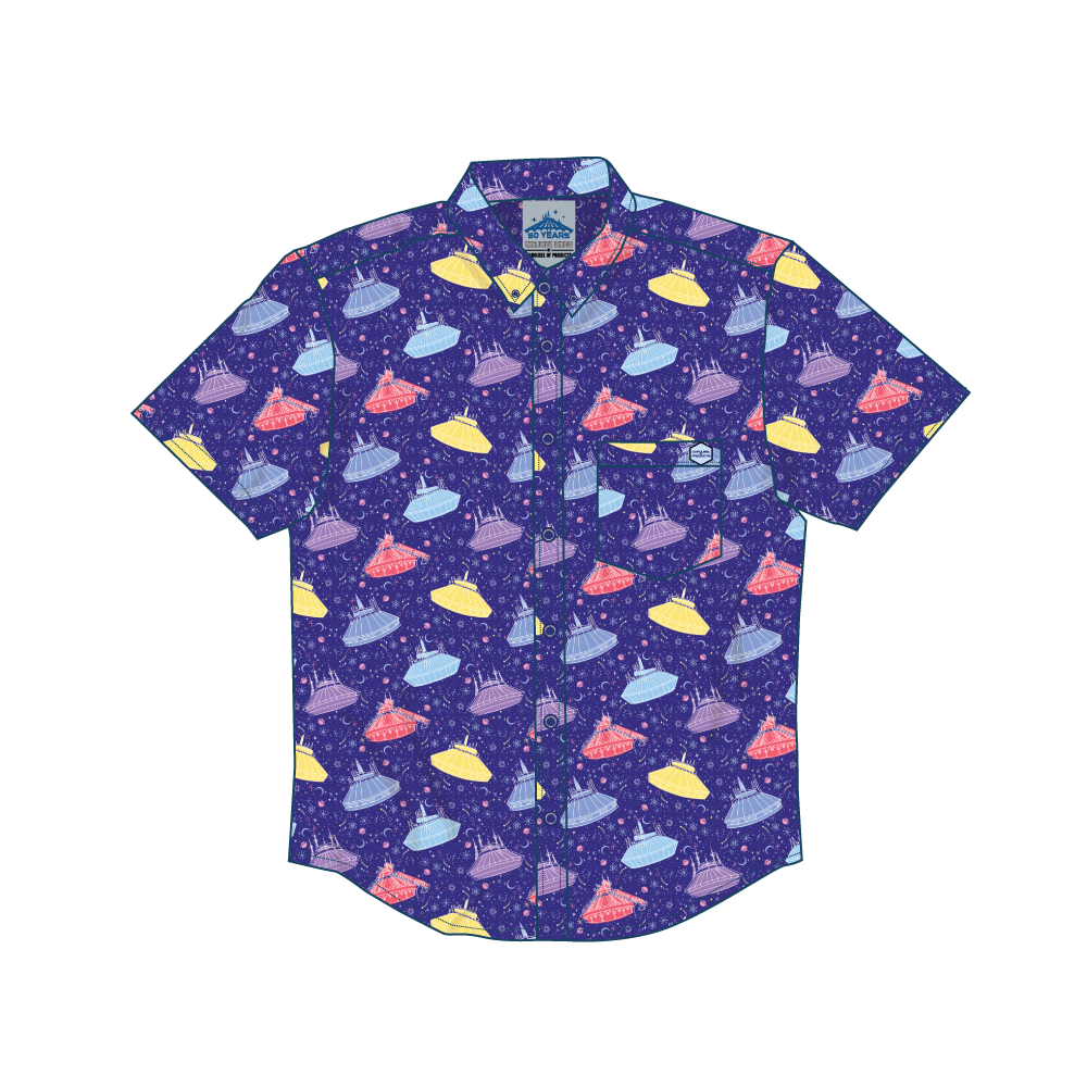 50 Years of Space Button Up Shirt