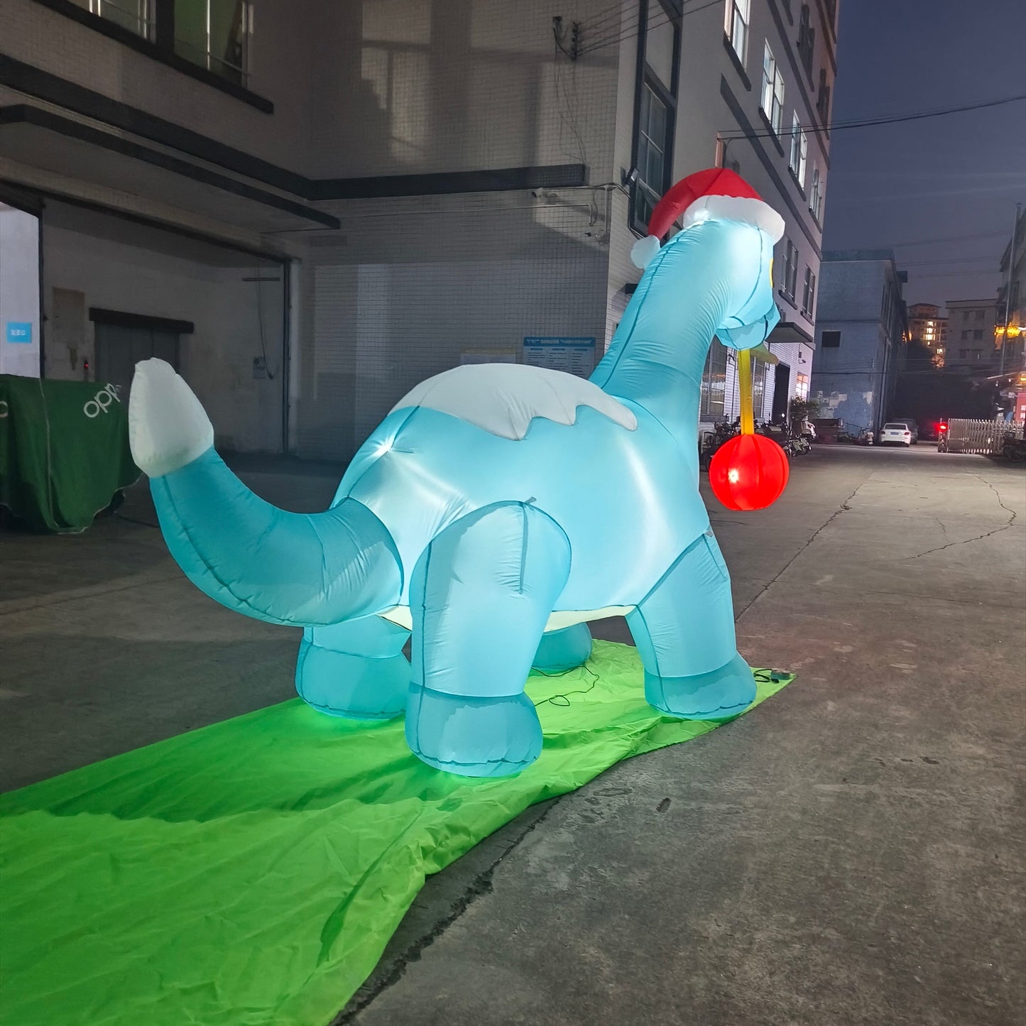 Santa Gertie Christmas Dinosaur Inflatable - PRE-ORDER