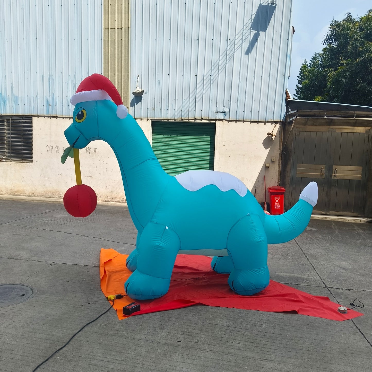 Santa Gertie Christmas Dinosaur Inflatable - PRE-ORDER