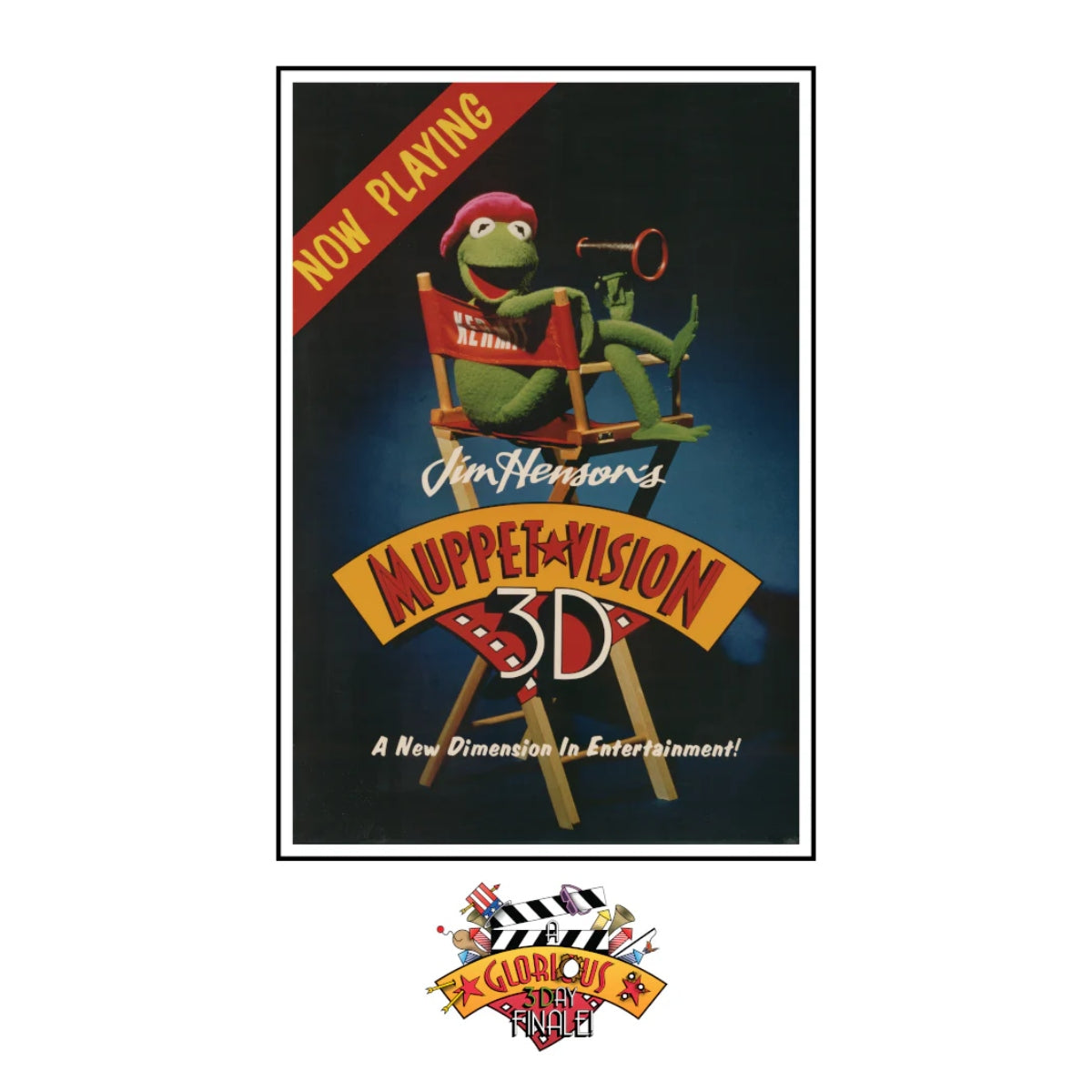 Kermit MuppetVision 3D Attraction Poster Print