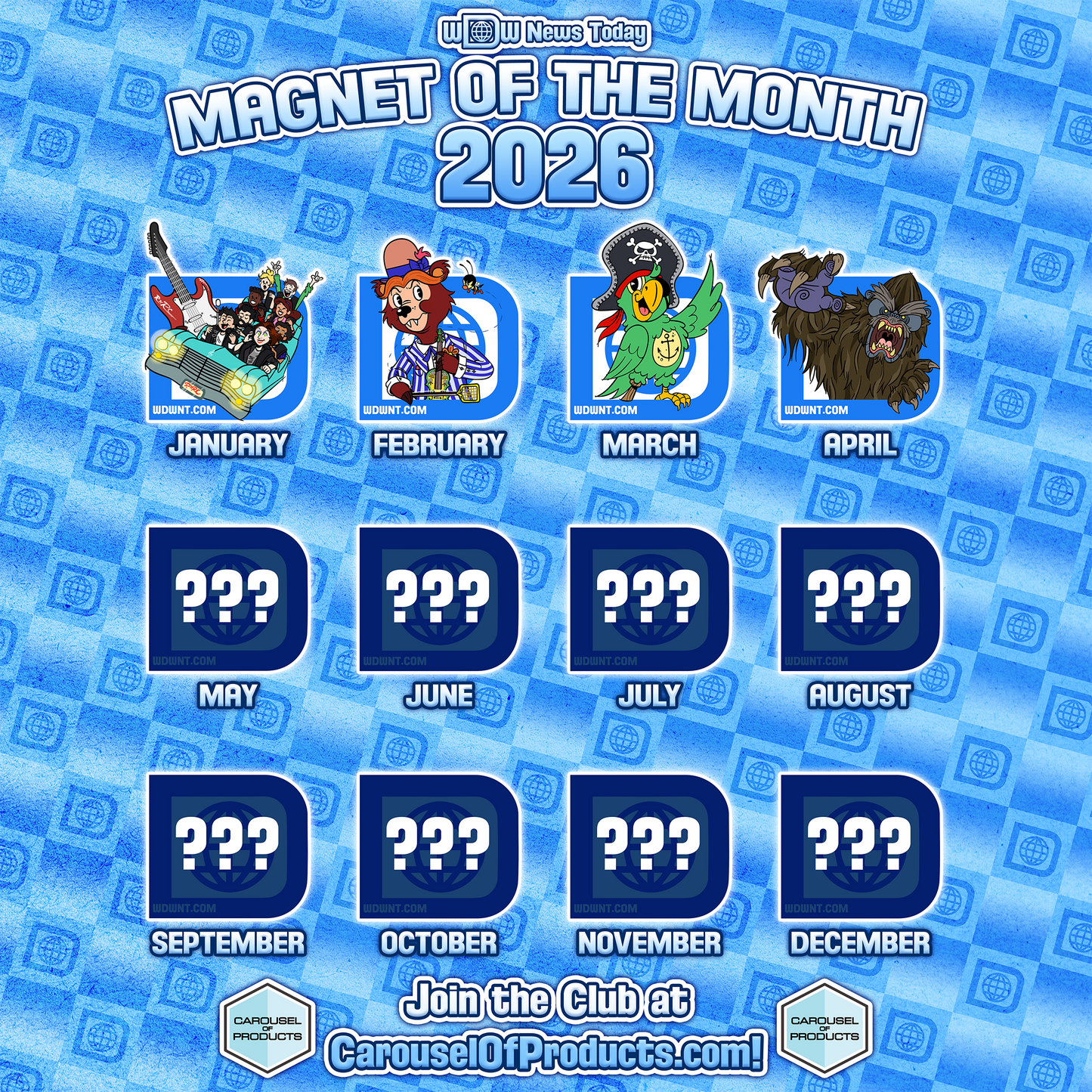 WDWNT Pin of the Month Club 2026