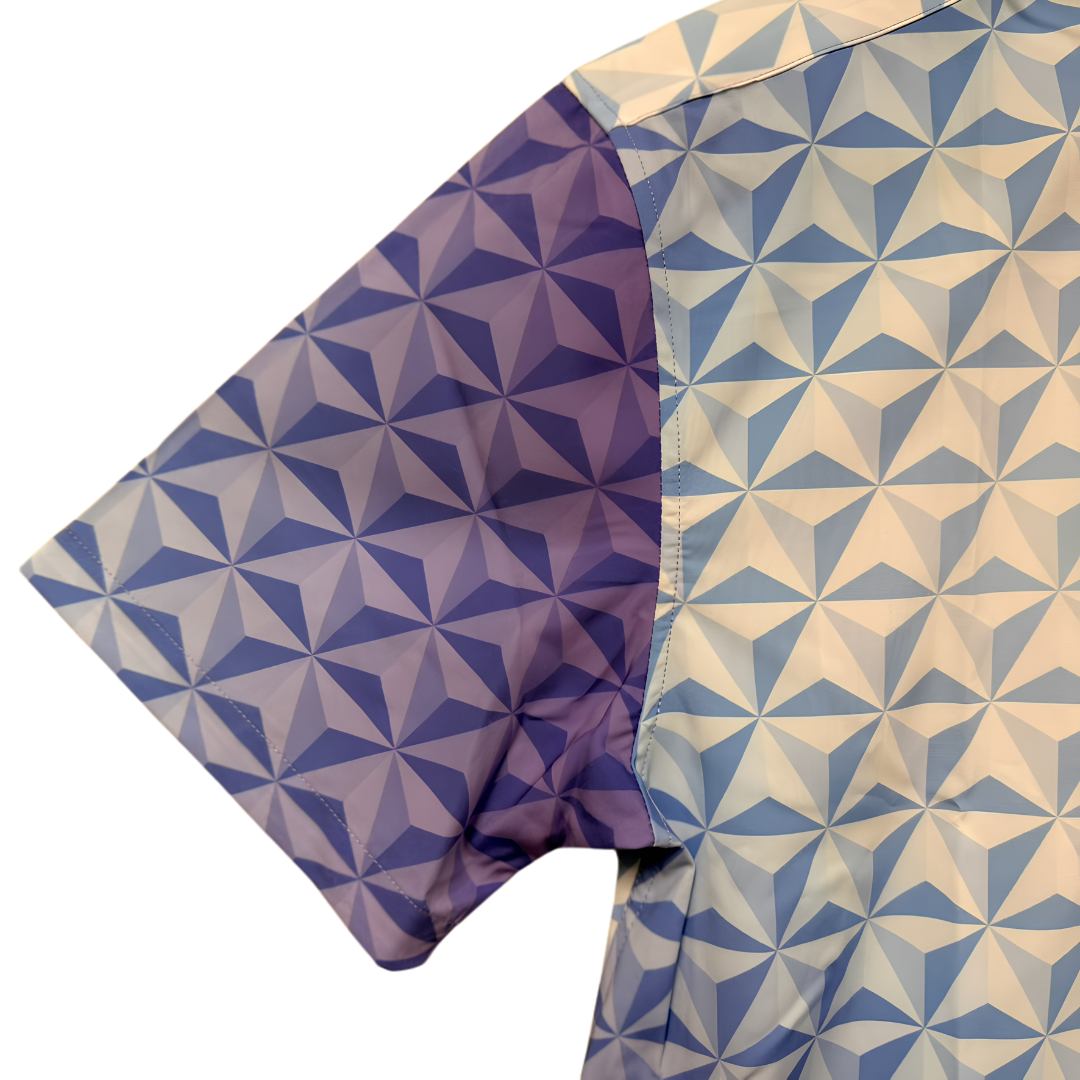 Spaceship Earth Moonrise Button Up Shirt