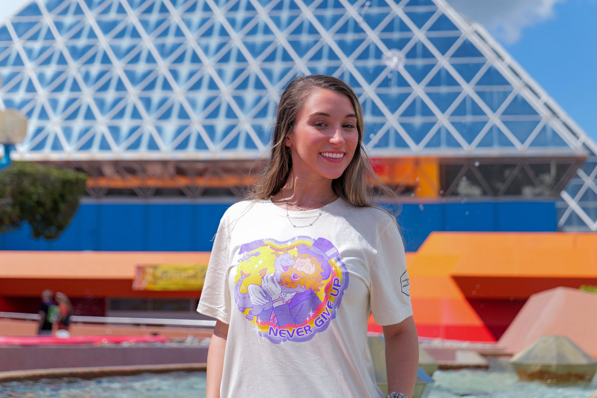 Never Give Up (Cream) T-Shirt