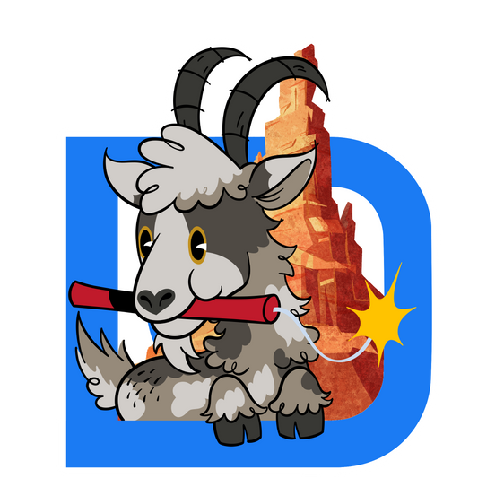June Dynamite Goat Pin