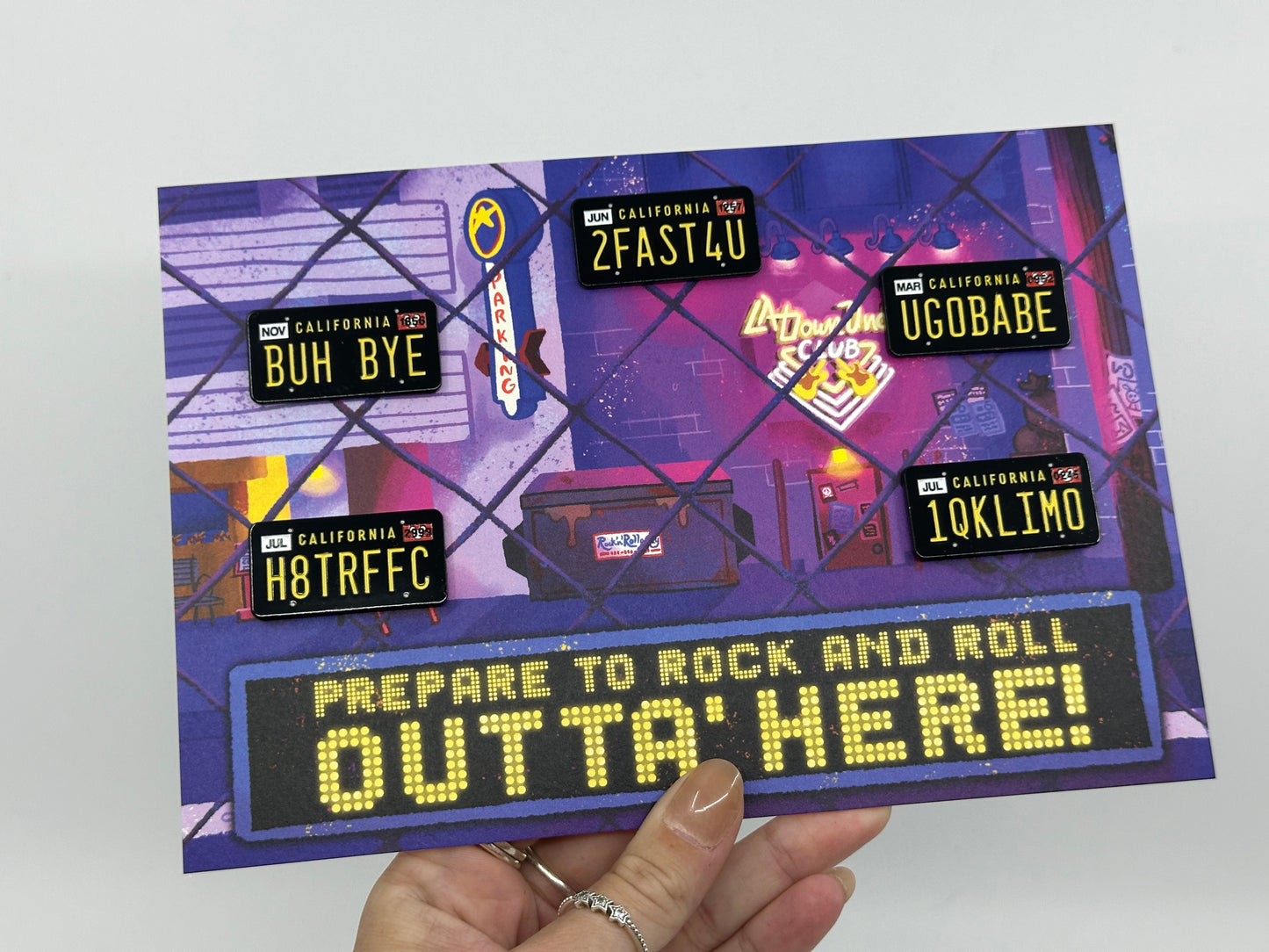 Super Stretch Limo License Plate Pin Set