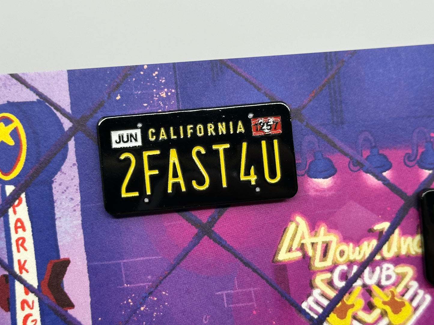 Super Stretch Limo License Plate Pin Set