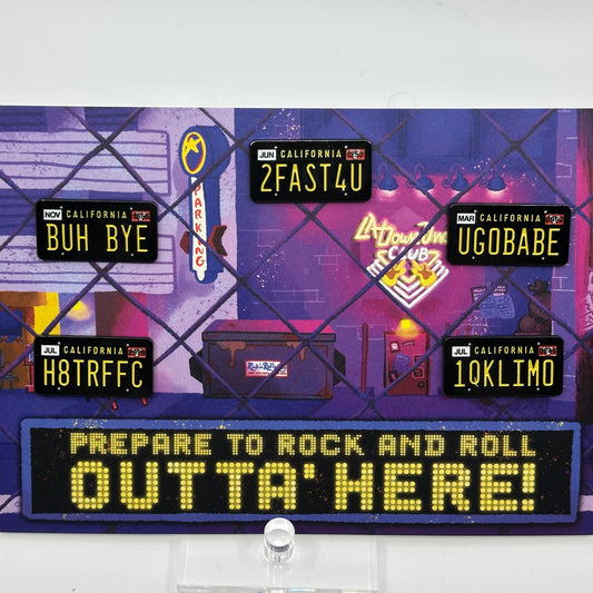 Super Stretch Limo License Plate Pin Set