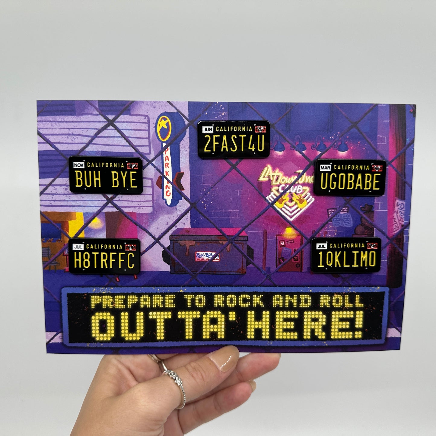 Super Stretch Limo License Plate Pin Set