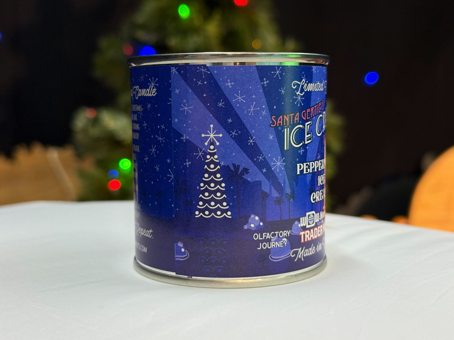 Santa Gertie's Ice Cream of Extinction Peppermint Ice Cream Scented Candle