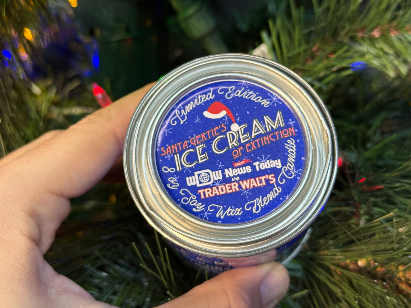 Santa Gertie's Ice Cream of Extinction Peppermint Ice Cream Scented Candle