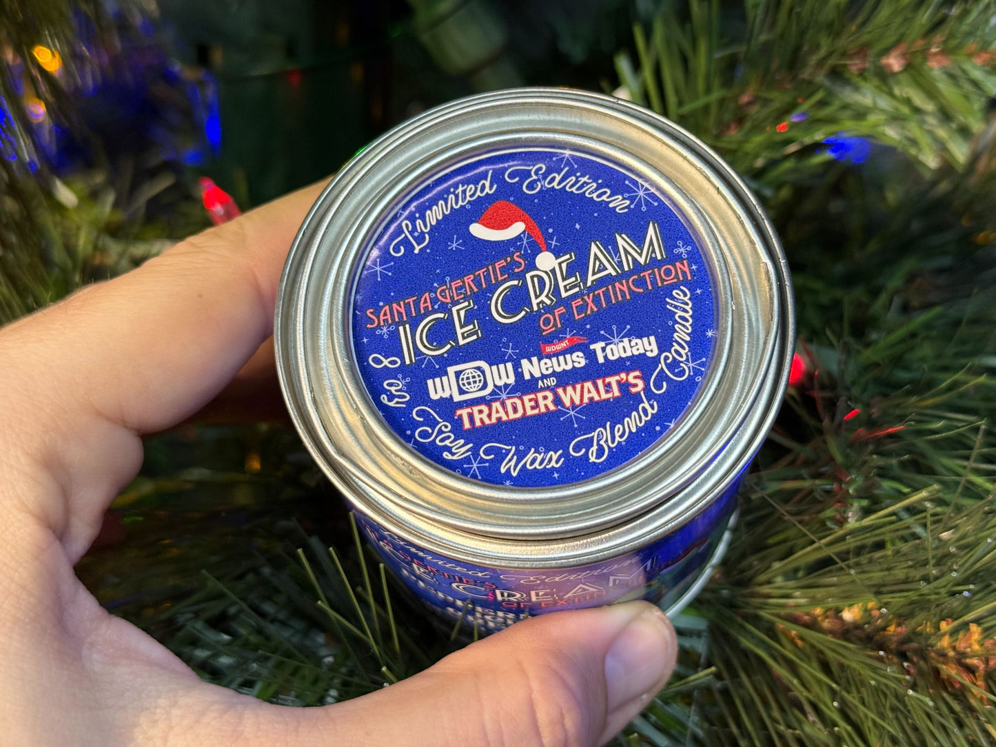 Santa Gertie's Ice Cream of Extinction Peppermint Ice Cream Scented Candle