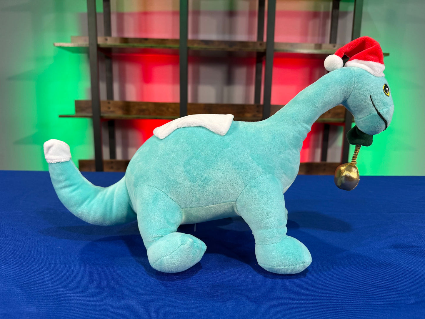 Santa Gertie Dinosaur Plush with Lighted Ornament (PRE-ORDER)