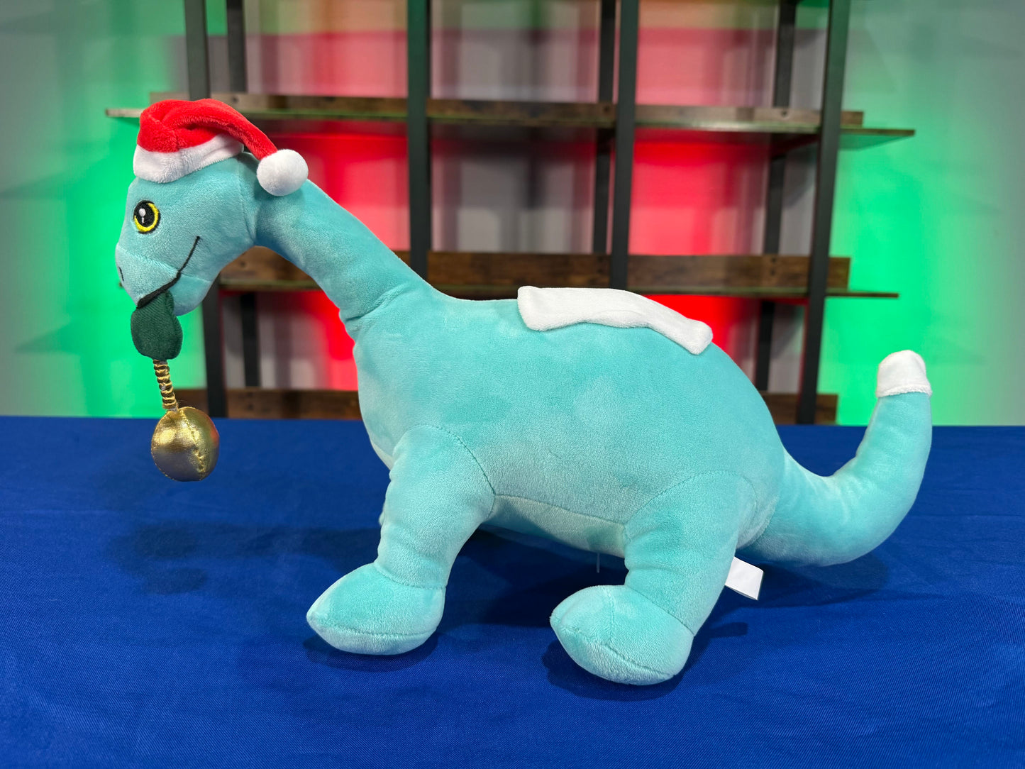 Santa Gertie Dinosaur Plush with Lighted Ornament (PRE-ORDER)
