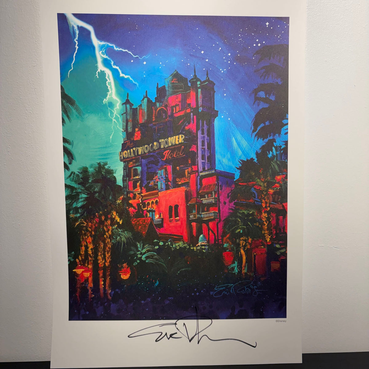 Tower of Terror Lithograph by Eric Robison (Signed)