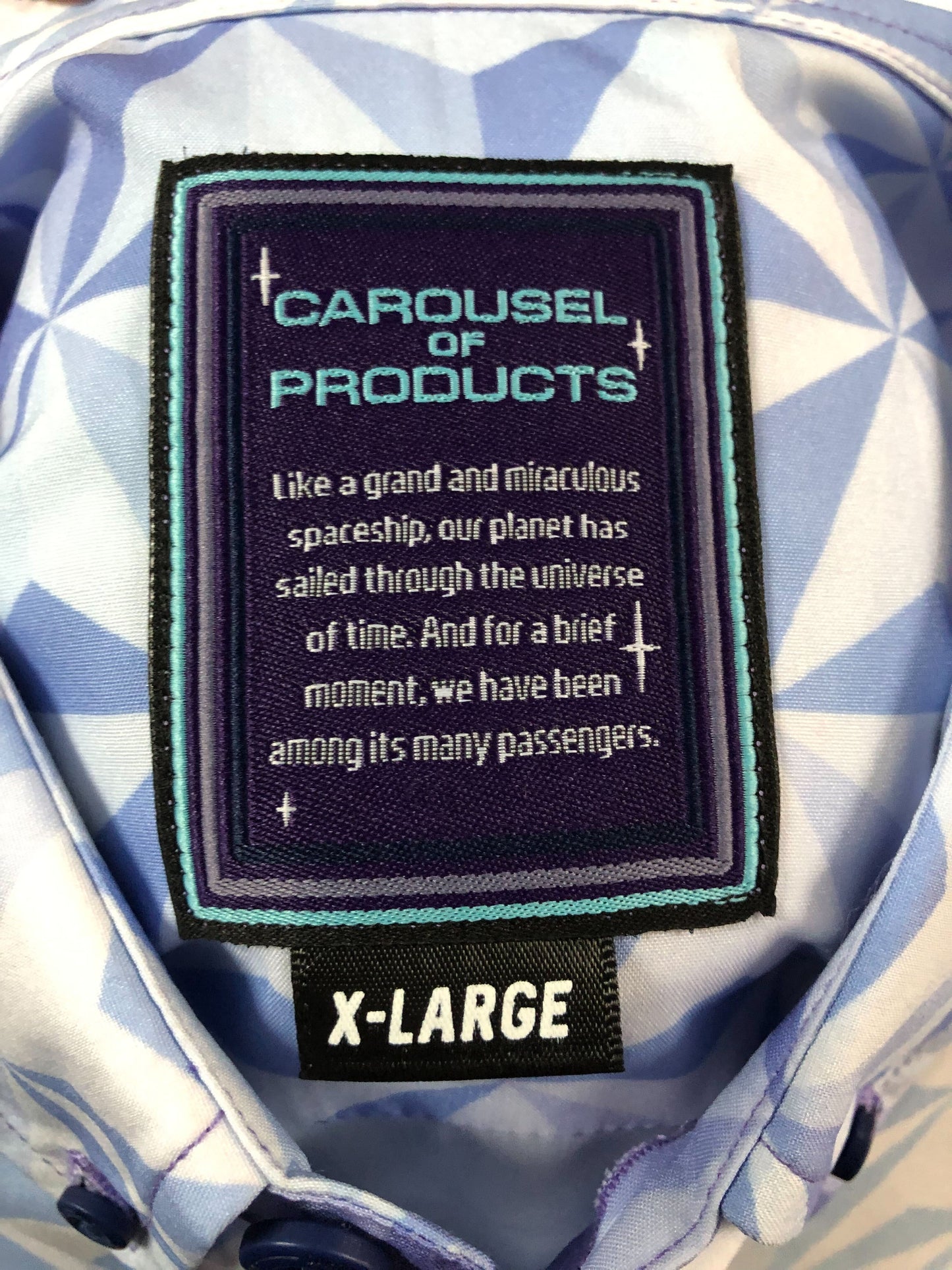 Spaceship Earth Moonrise Button Up Shirt