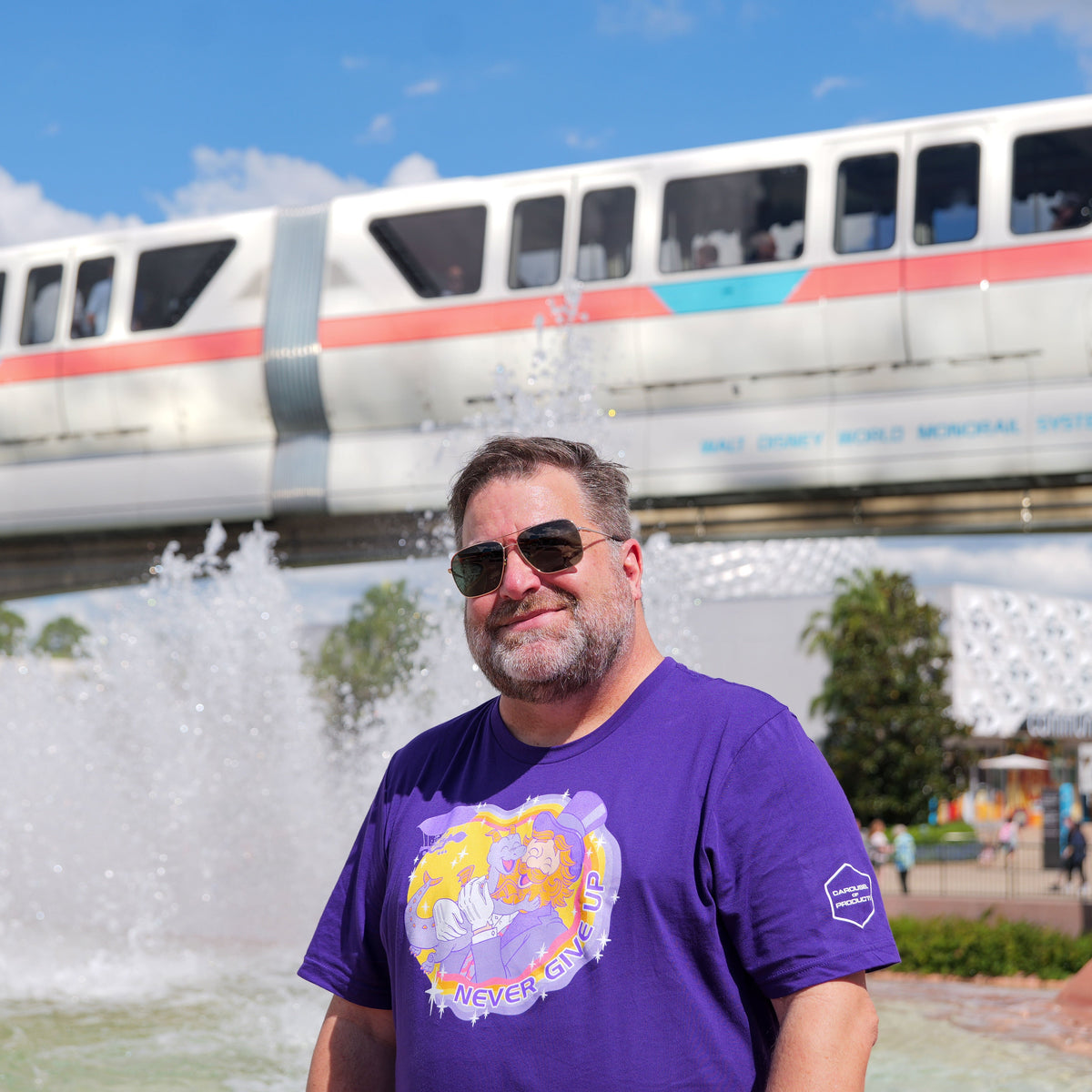 Never Give Up (Purple) T-Shirt