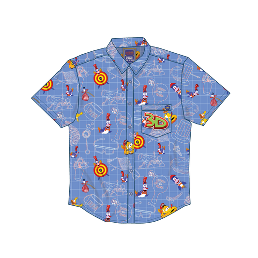 Cheap 3D Tricks Button Up Shirt