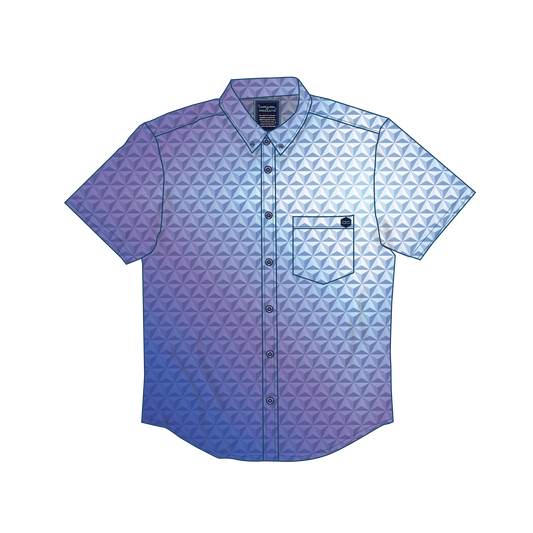 Spaceship Earth Moonrise Button Up Shirt