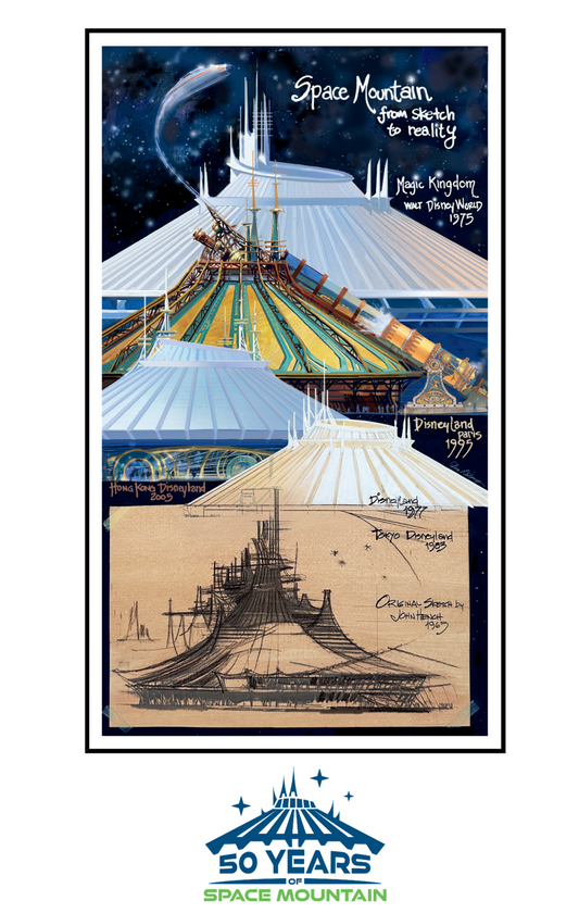 Space Mountain 50th Anniversary Poster