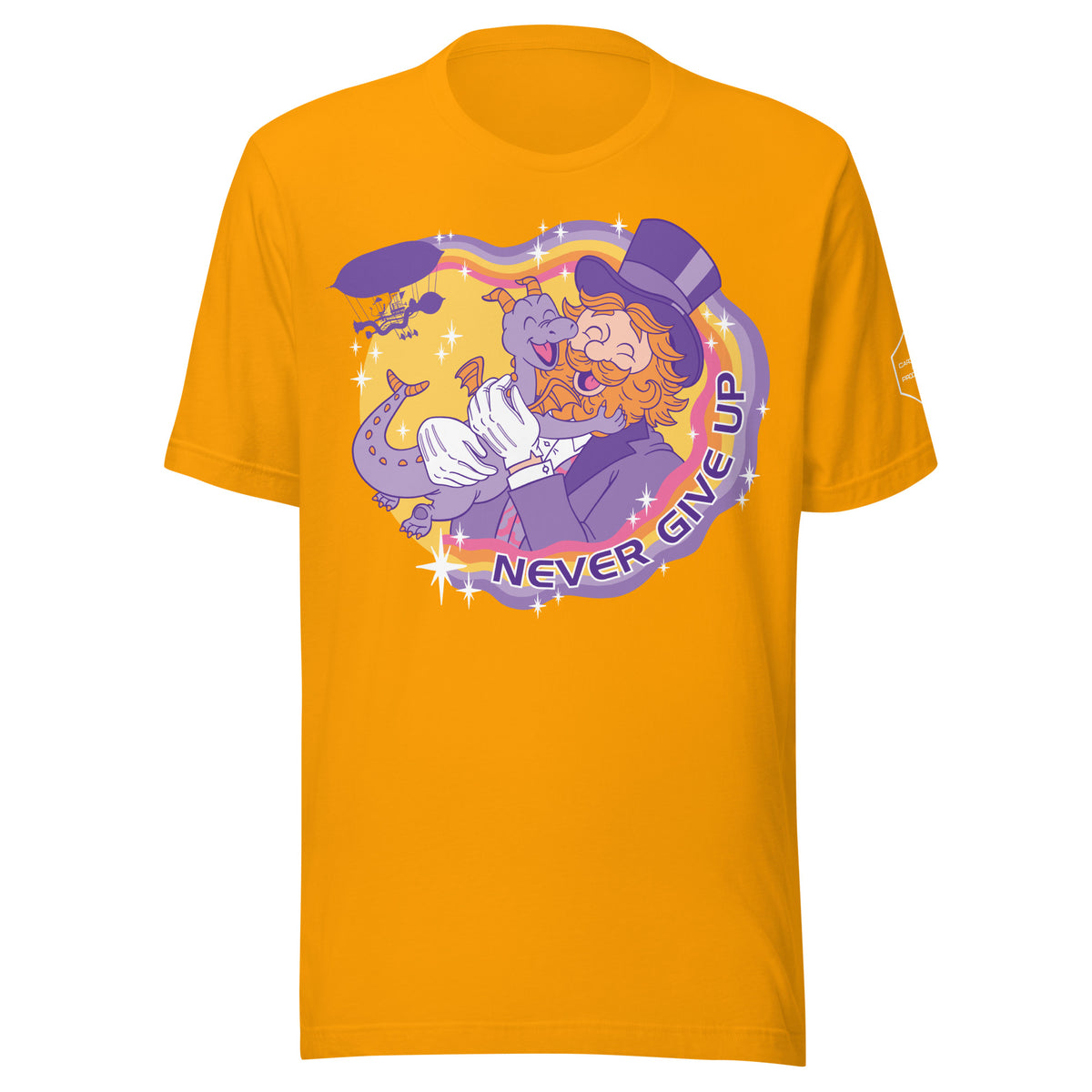 Never Give Up (Gold) T-Shirt