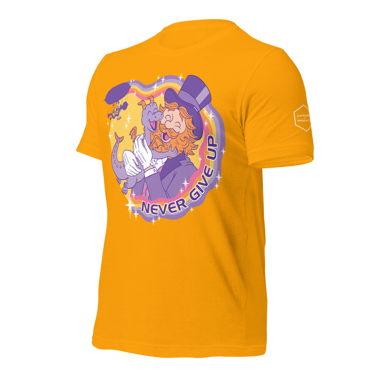 Never Give Up (Gold) T-Shirt