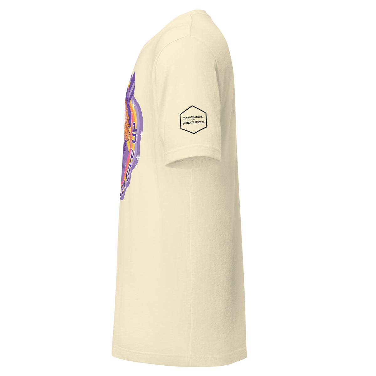 Never Give Up (Cream) T-Shirt