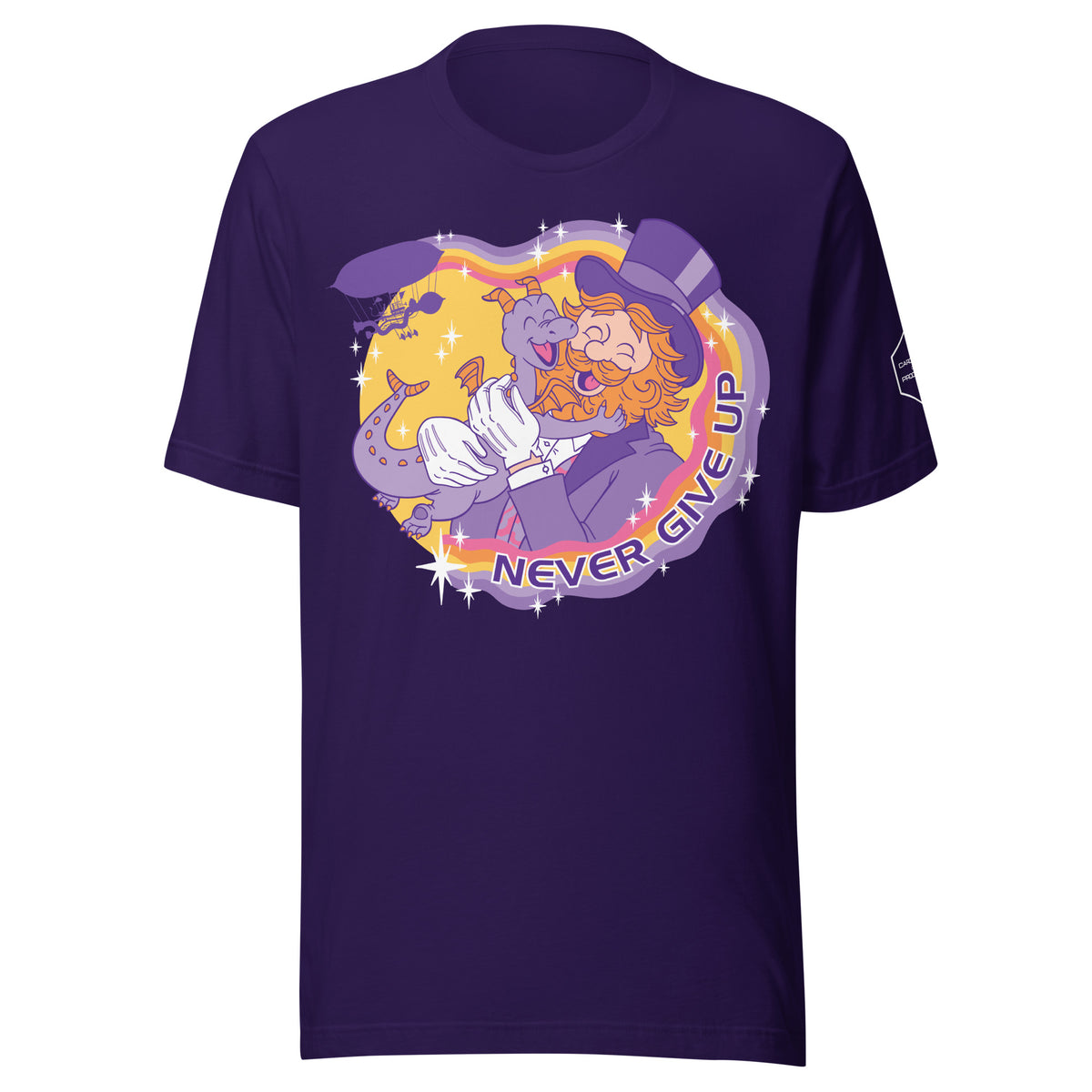 Never Give Up (Purple) T-Shirt
