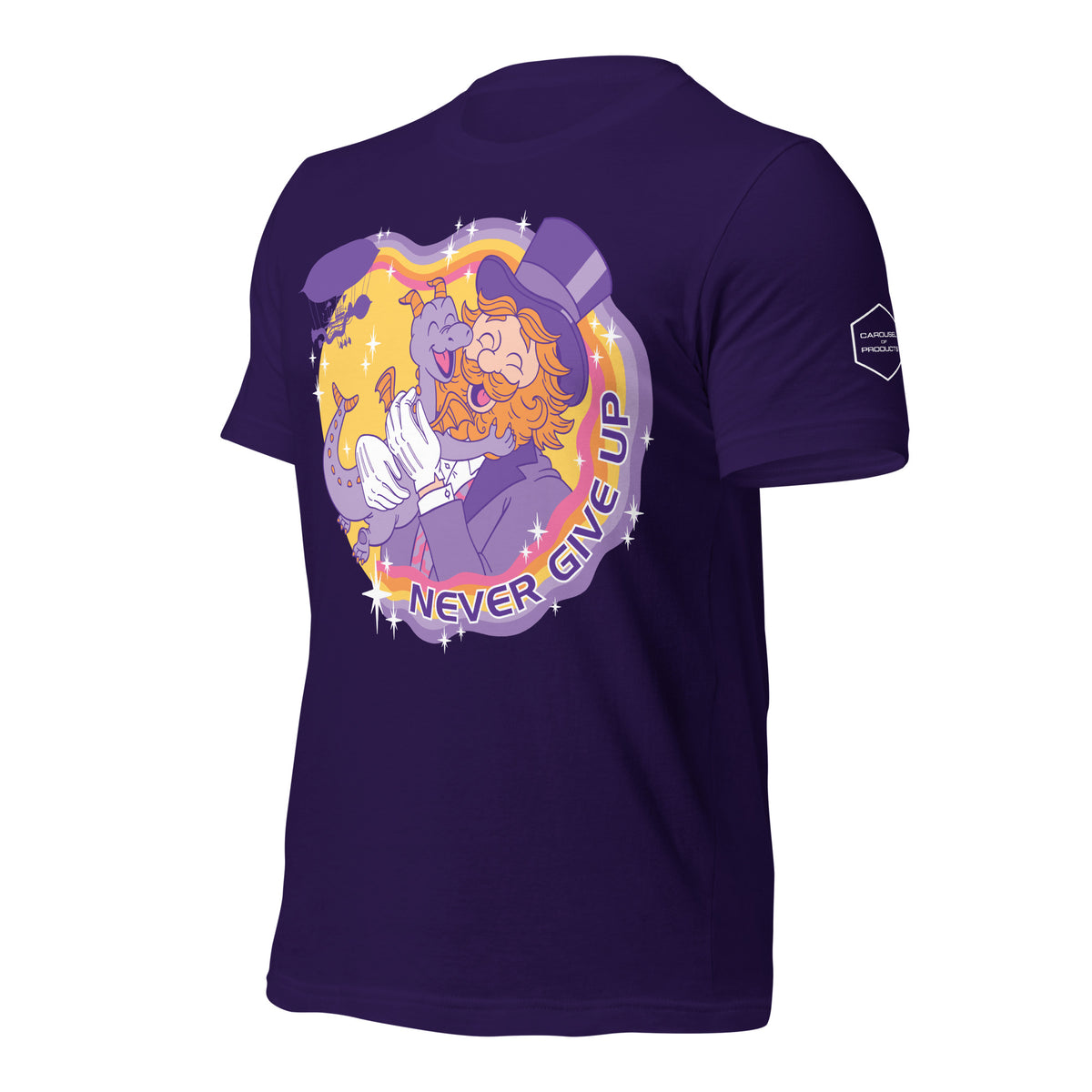 Never Give Up (Purple) T-Shirt