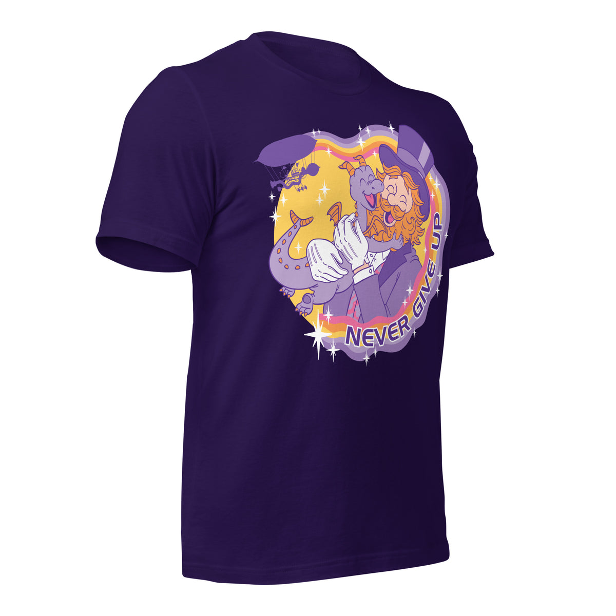 Never Give Up (Purple) T-Shirt